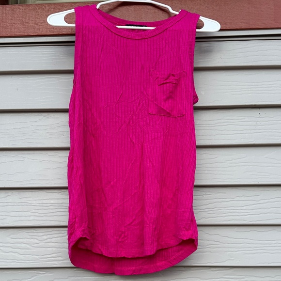 Staccato Tops - Staccato Vibrant Pink Muscle Tee
